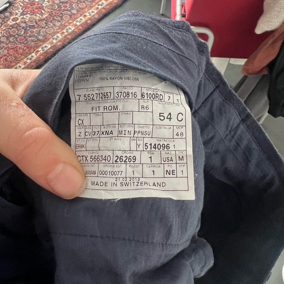 Ermenegildo Zegna Navy Wool Suit, size XL (54-56) - Picture 12 of 12